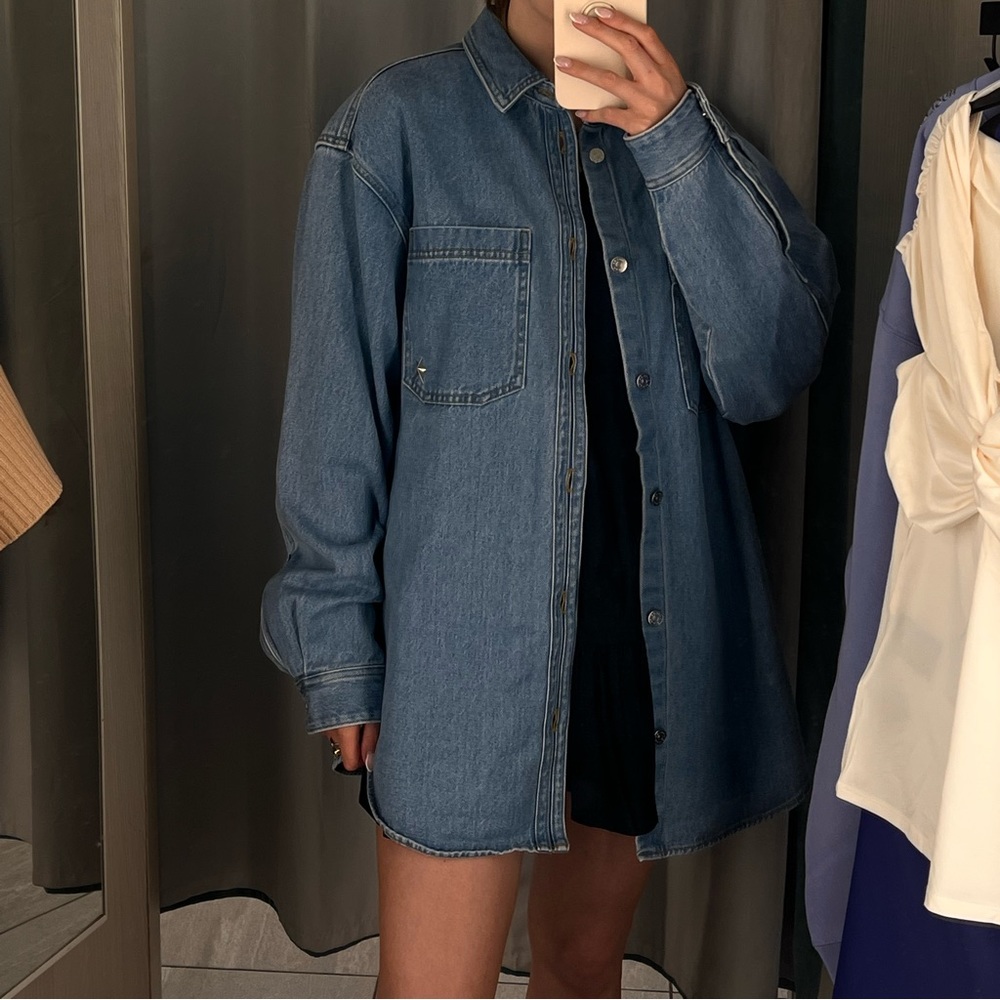 Mugler x H&M jeans shirt unisex men women